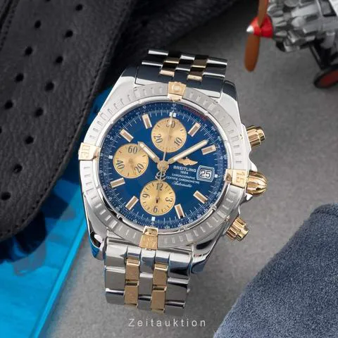 Breitling Chronomat B13356 44mm Yellow gold and Stainless steel Blue 2