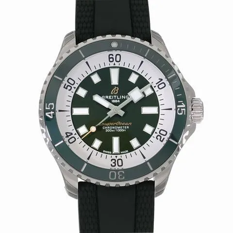 Breitling Superocean A17376A31L1S1 44mm Stainless steel Green