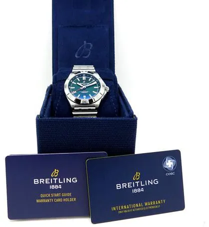 Breitling Chronomat A32398101L1A1 40mm Stainless steel Green 1