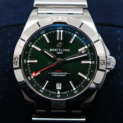 Breitling Chronomat A32398101L1A1 40mm Stainless steel Green 2