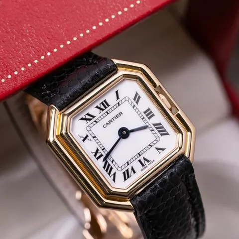 Cartier 78100 25mm Yellow gold White 6