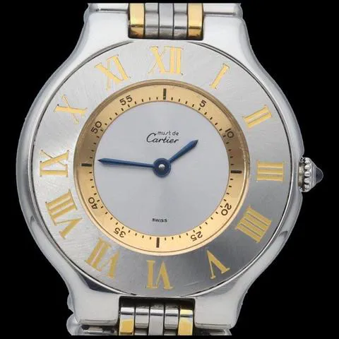 Cartier 21 Must de Cartier 1330 31mm Yellow gold and Stainless steel Gray