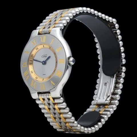 Cartier 21 Must de Cartier 1330 31mm Yellow gold and Stainless steel Gray 2