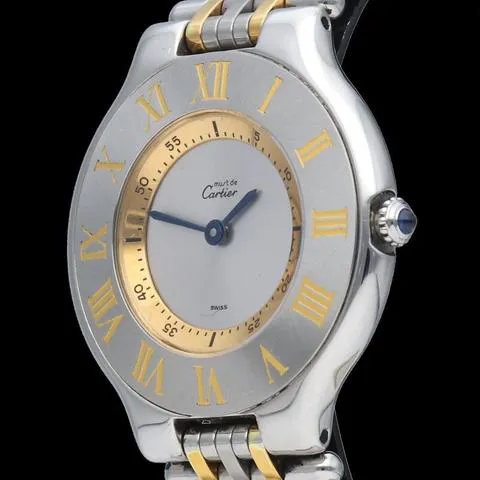 Cartier 21 Must de Cartier 1330 31mm Yellow gold and Stainless steel Gray 6