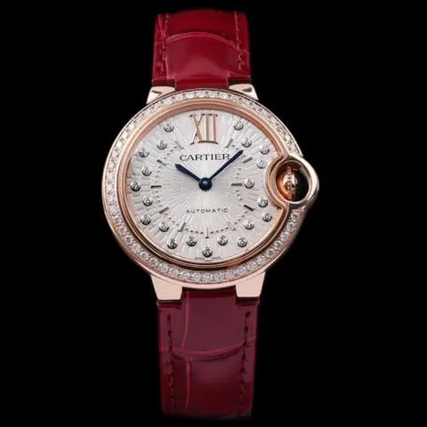 Cartier Ballon Bleu de Cartier WJBB0080 33mm Rose gold Silver