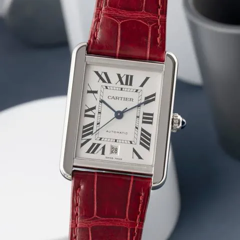 Cartier Tank W5200027 40.5mm Stainless steel Silver