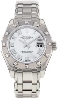 Rolex Lady-Datejust Pearlmaster 80319 White gold White