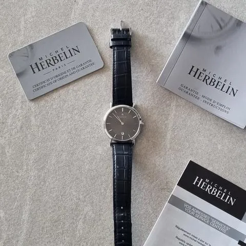 Herbelin 413 34mm Stainless steel Black