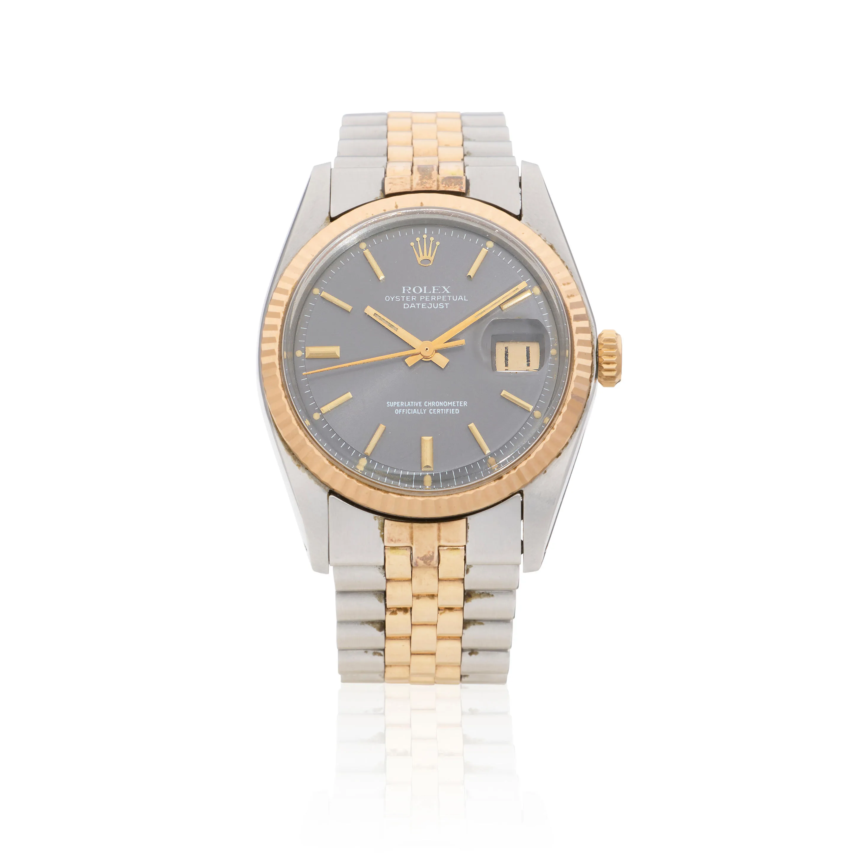 Rolex Datejust 1601 36mm Rose gold and Stainless steel Gray