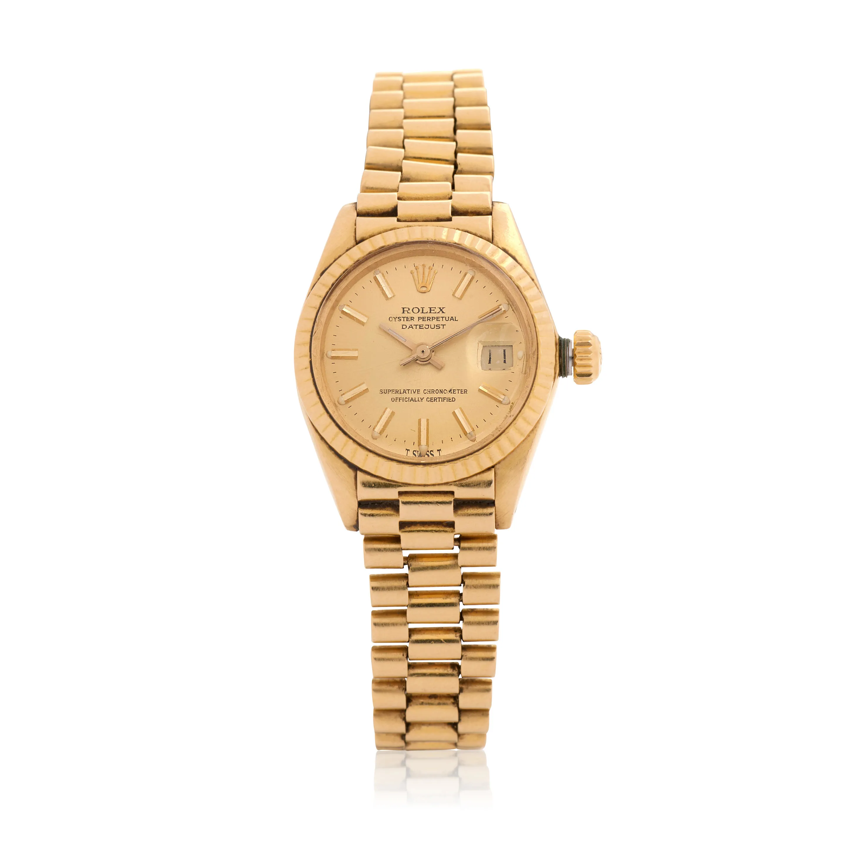 Rolex Datejust 6917 26mm 18k yellow gold Champagne