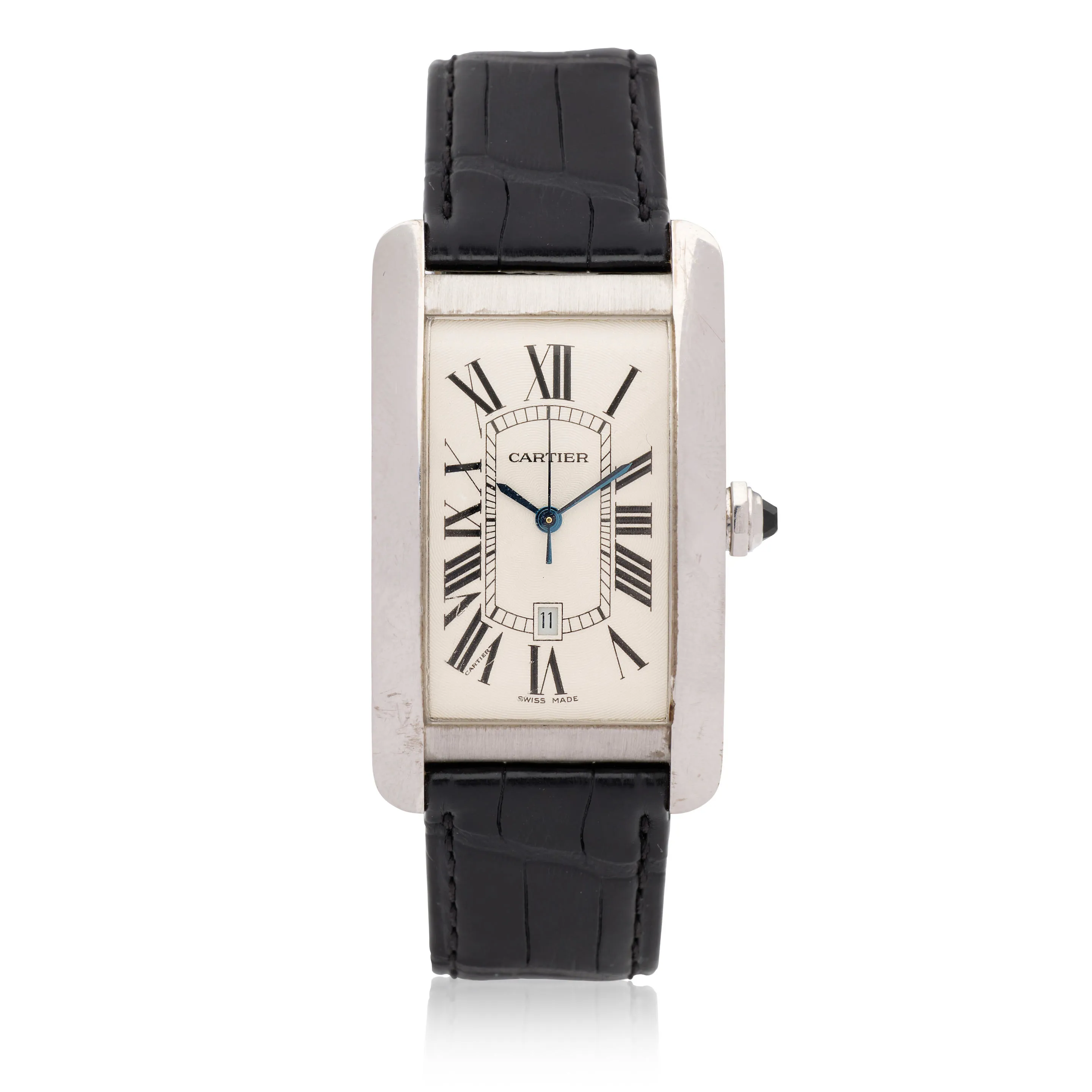 Cartier Tank Américaine 1741 26mm 18k white gold Silver