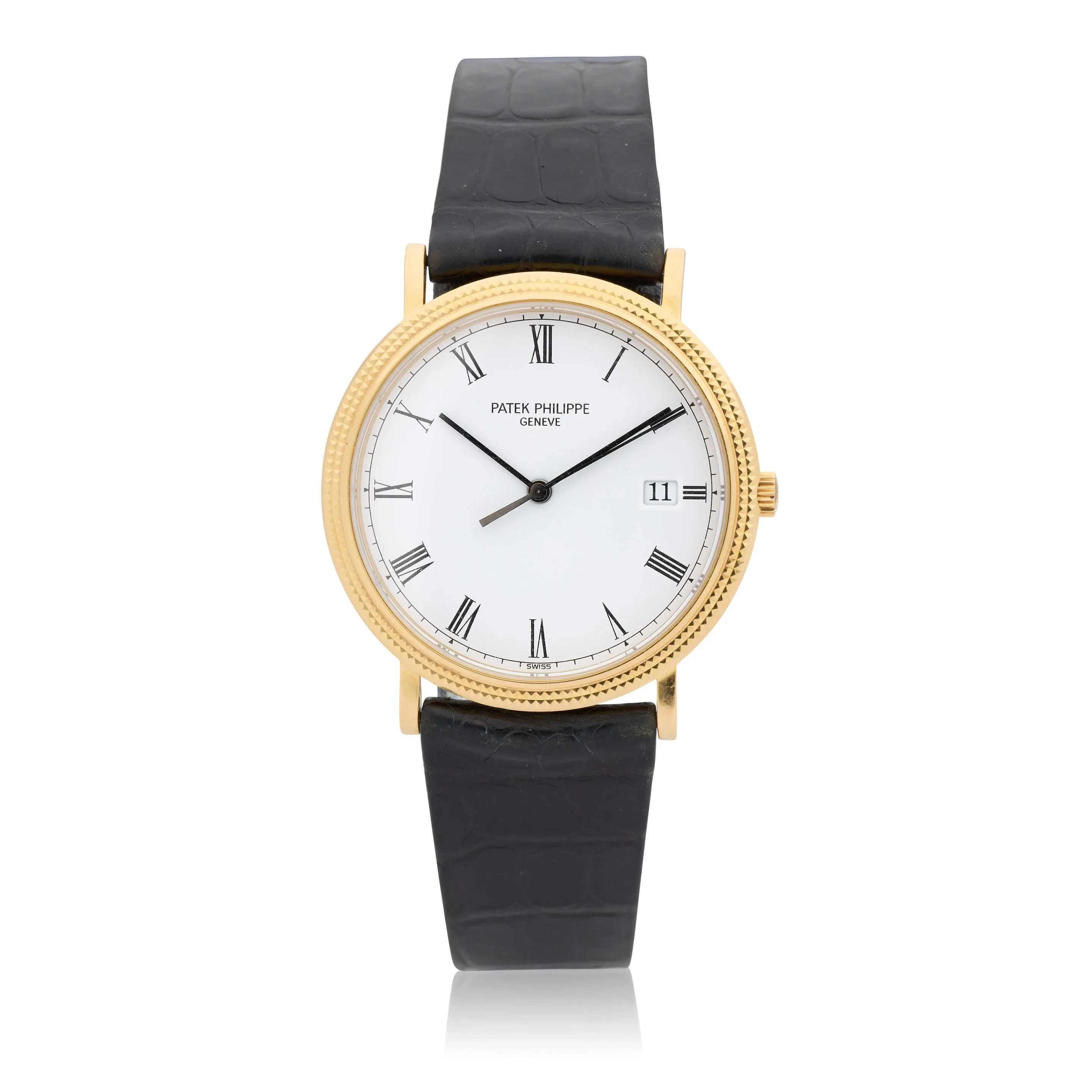 Patek Philippe Calatrava 3944 33mm 18k yellow gold White