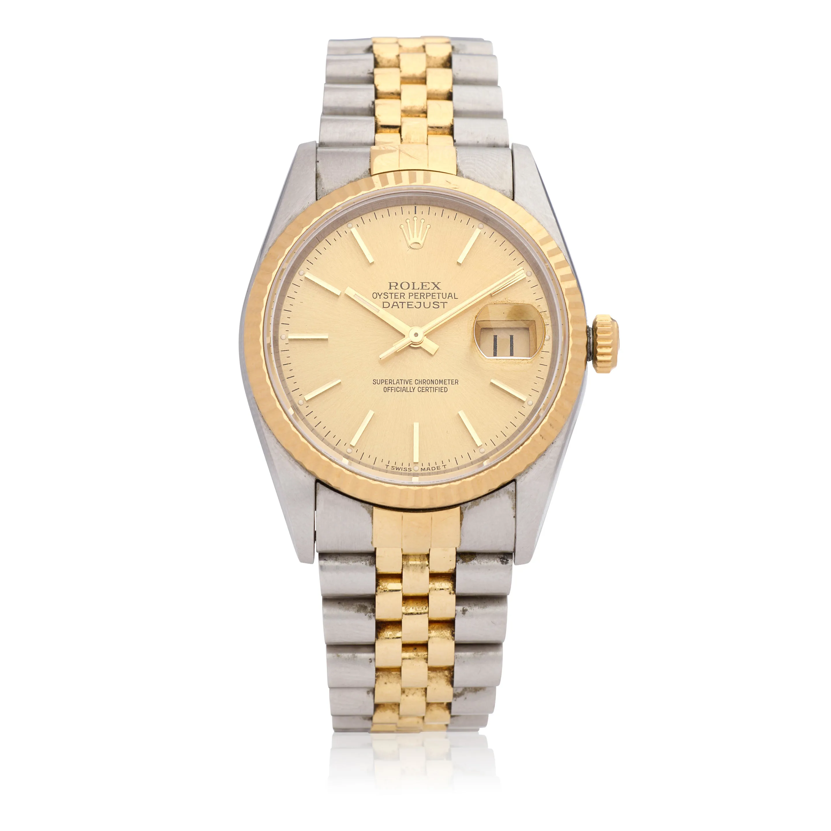 Rolex Datejust 36 16233 36mm Yellow gold and Stainless steel Champagne