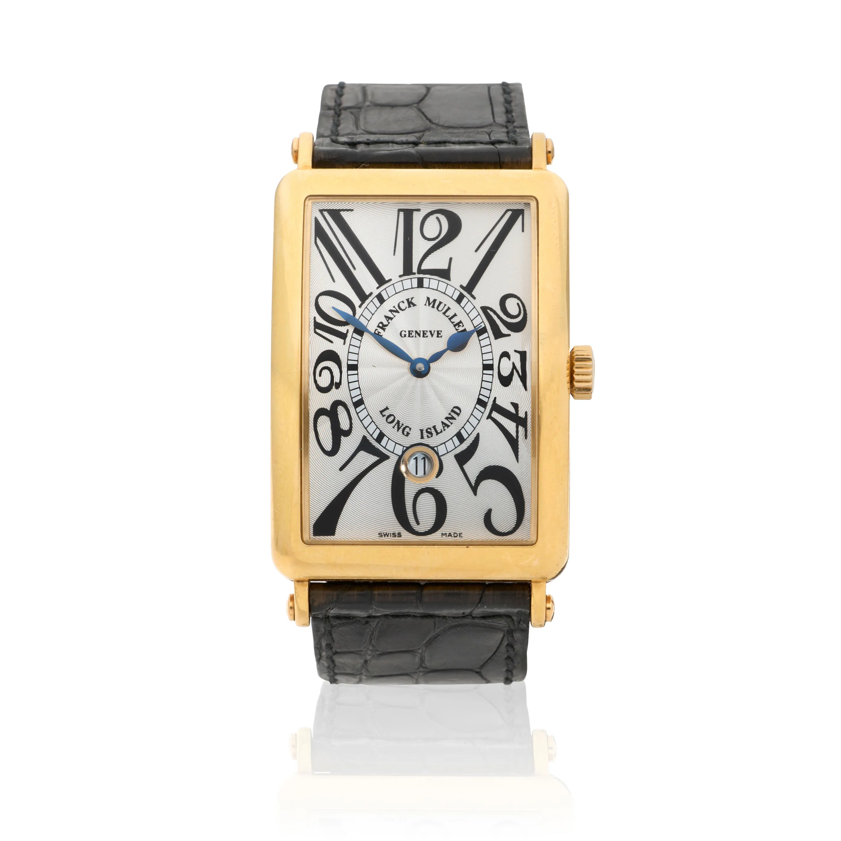 Franck Muller Long Island 1150 SC DT 32mm 18k yellow gold Guilloché