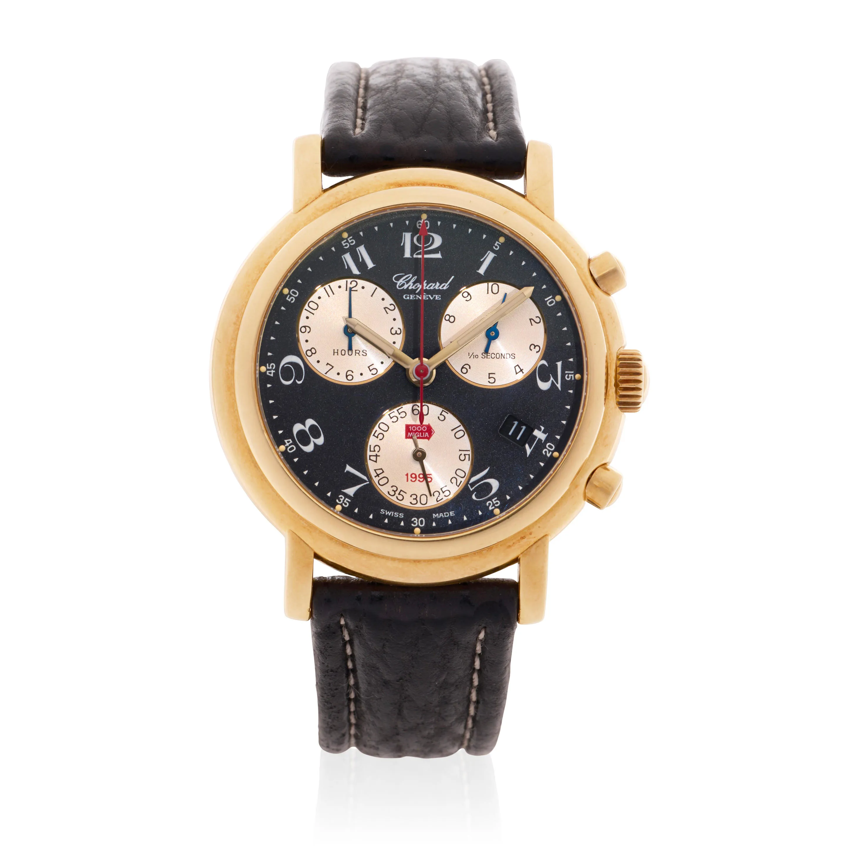 Chopard Mille Miglia 16/2250 38mm 18k yellow gold Black