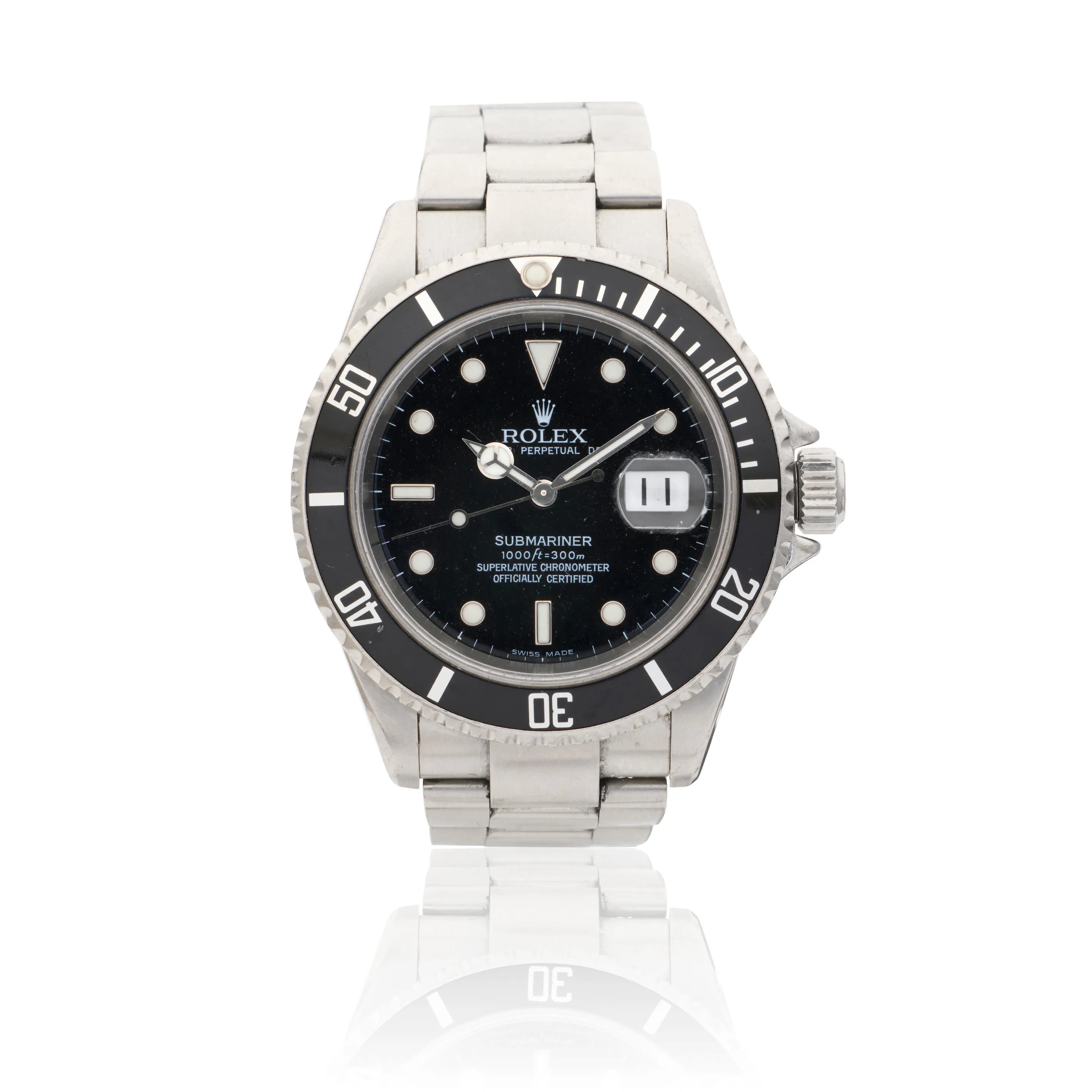 Rolex Submariner 16610 T 40mm Stainless steel Black