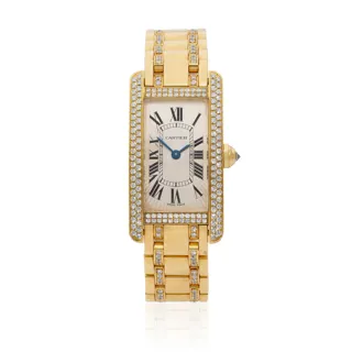 Cartier Tank Américaine 2482 18k yellow gold Silver