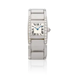 Cartier Tankissime 2825 18k white gold and Diamond Silver