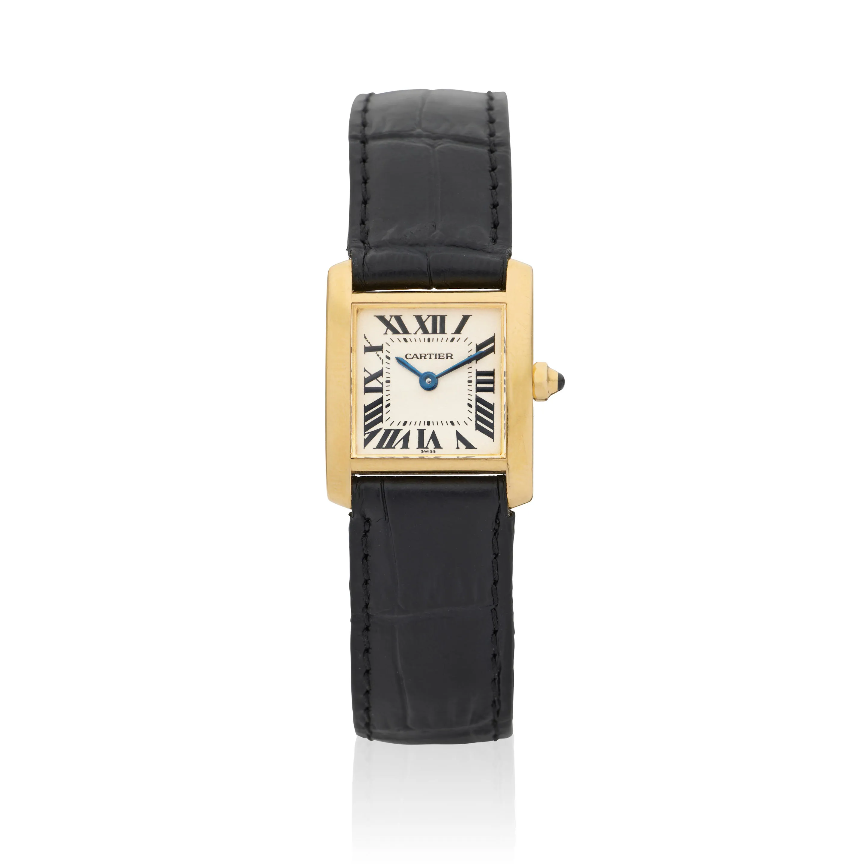 Cartier Tank Française 1820 20mm 18k yellow gold Silvered 1