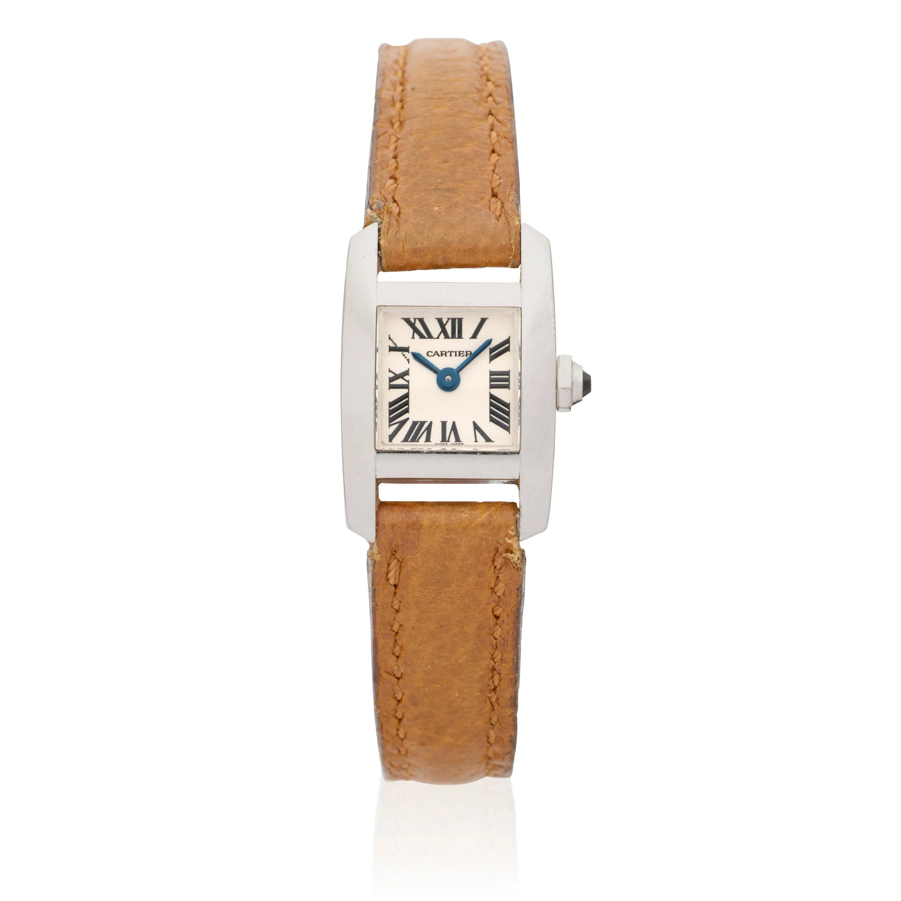 Cartier Tankissime 2831 16mm 18k white gold Silvered