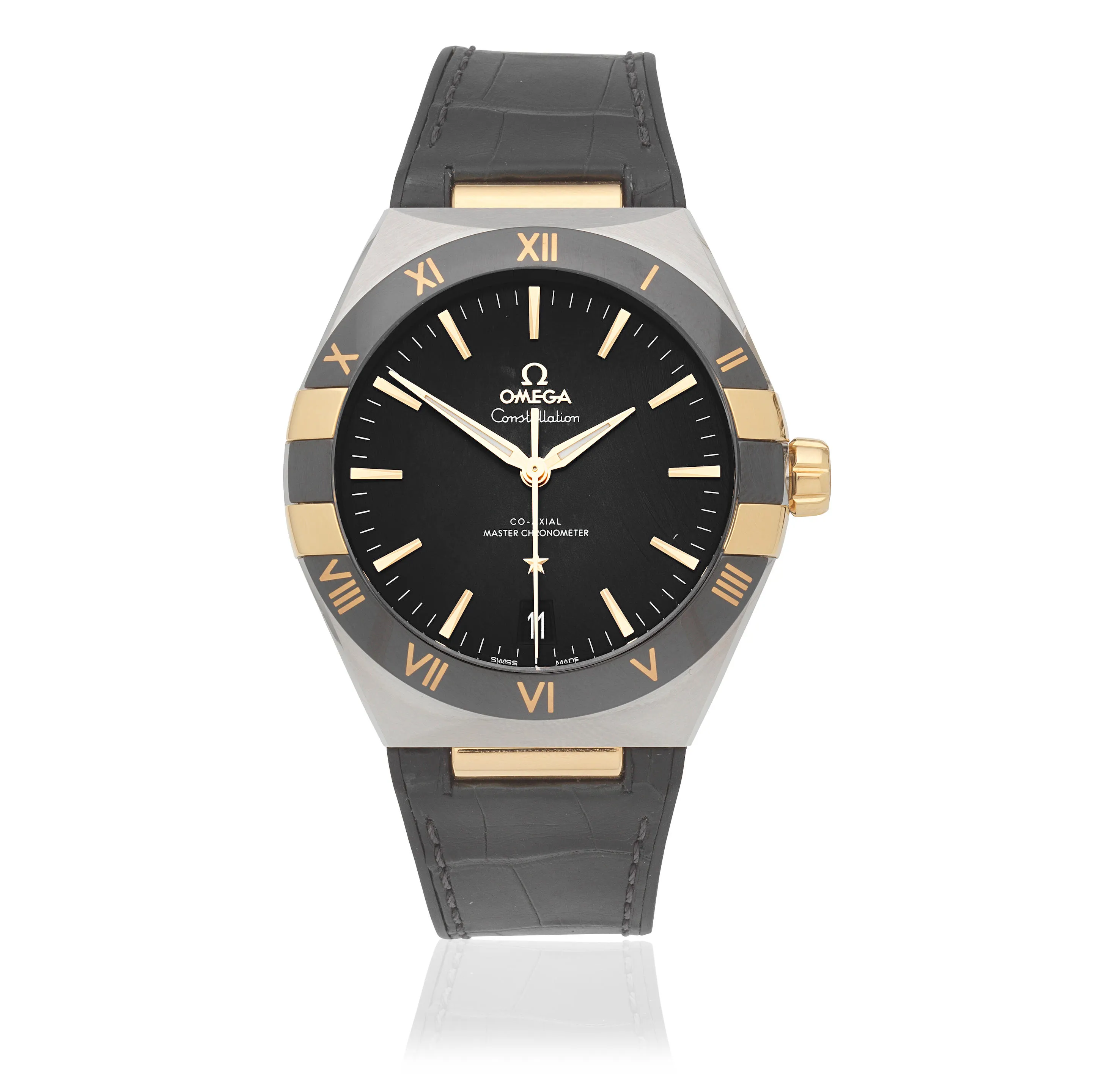 Omega Constellation 131.23.42.21.10.001 41mm Stainless steel and 18k yellow gold Green