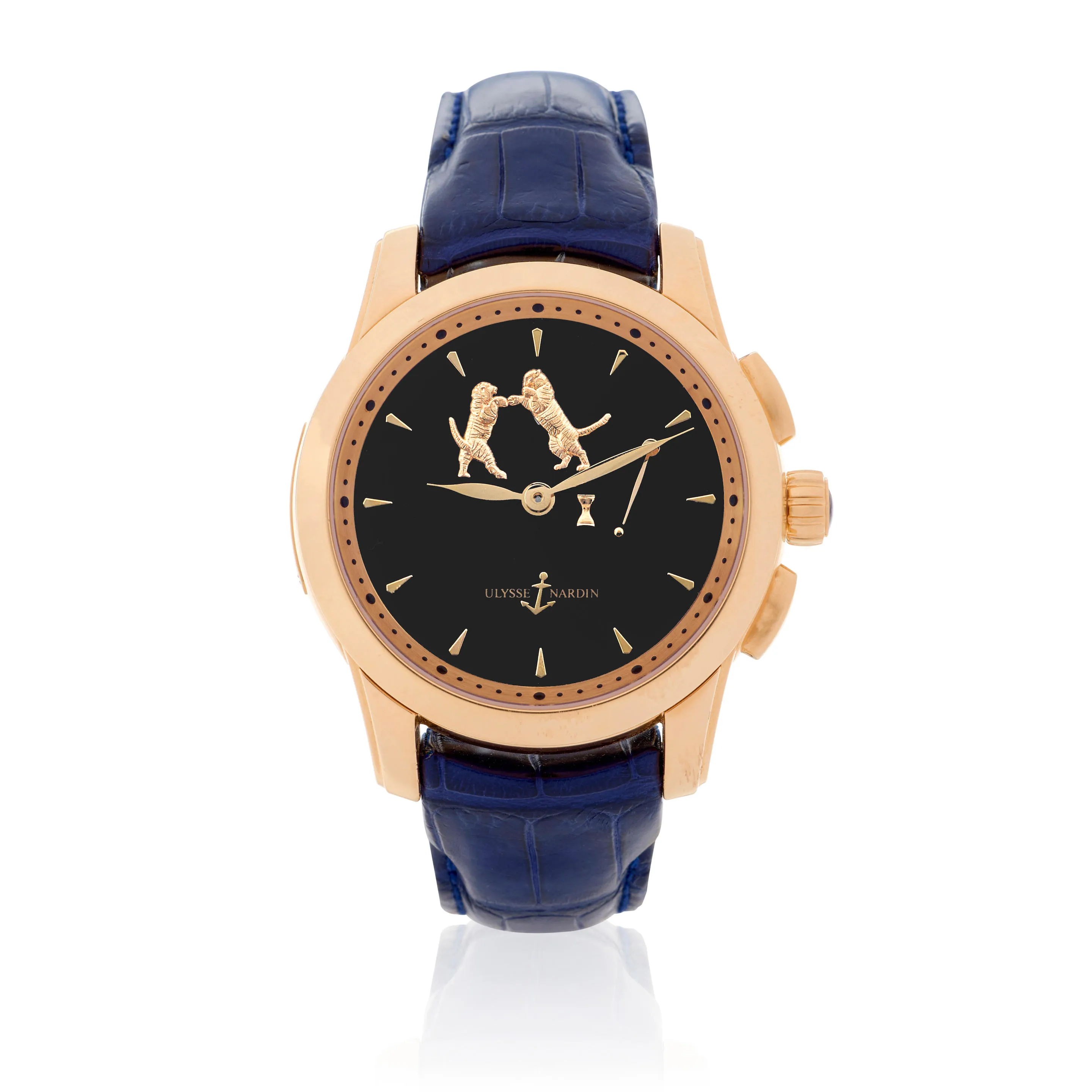 Ulysse Nardin Hourstriker 6106-130 43mm 18k rose gold Onyx