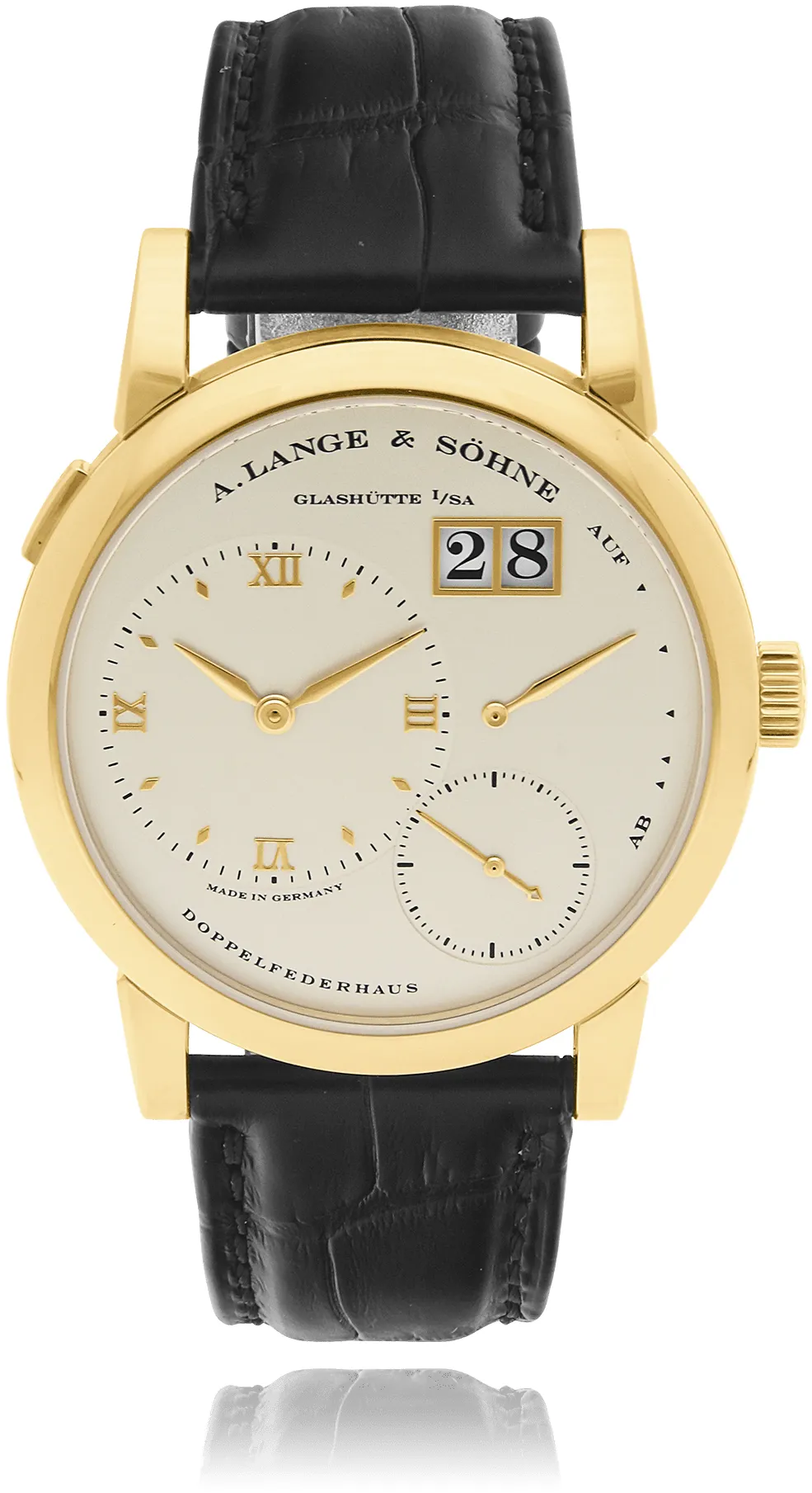 A. Lange & Söhne Lange 1 101.021 39mm Yellow gold Silver