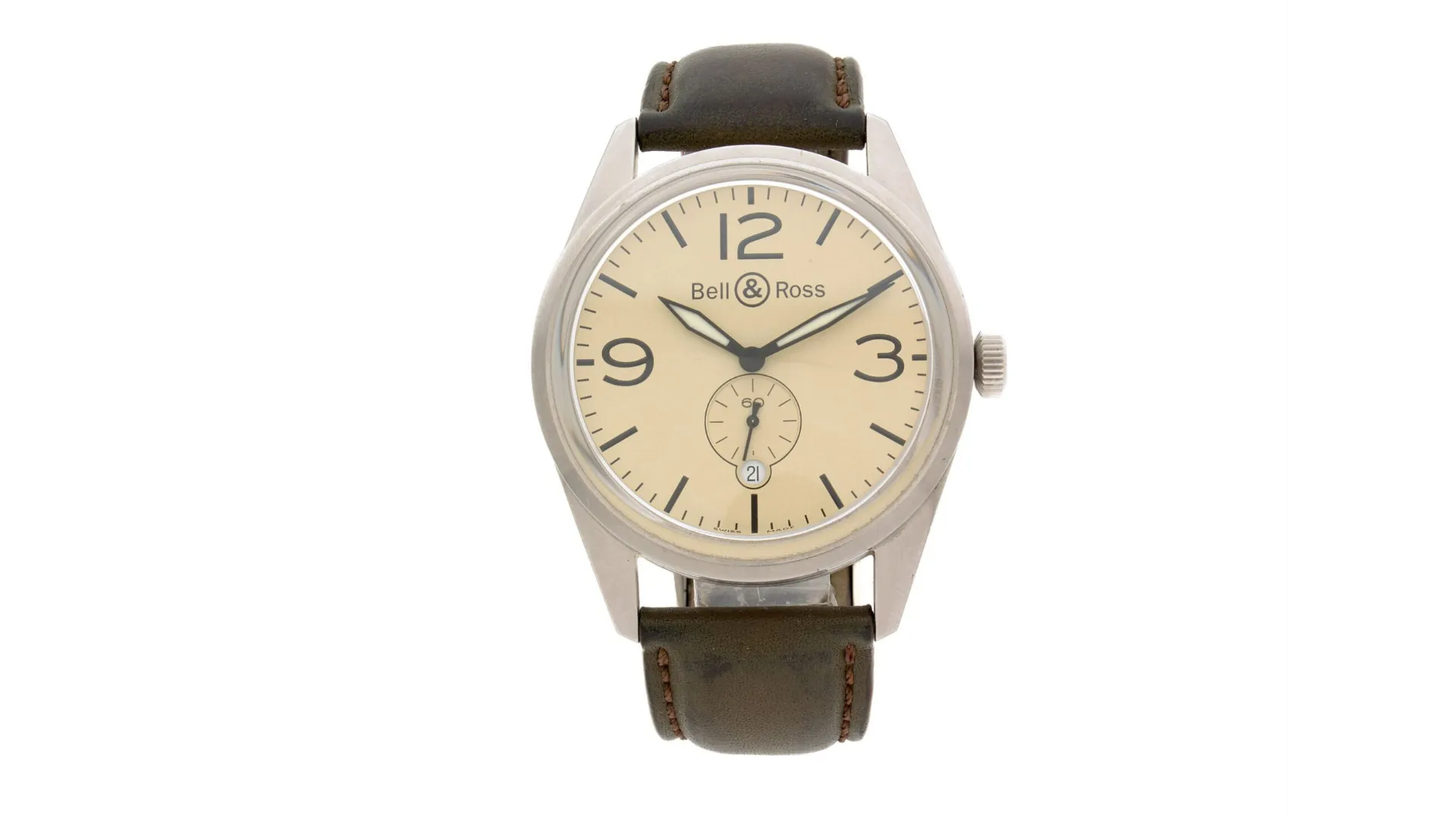 Bell & Ross Vintage BR123-95-SS 41mm Cream