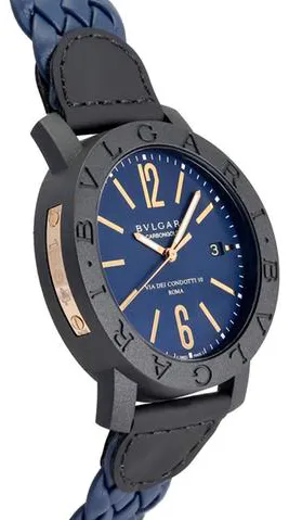 Bulgari Bulgari BBP40C3CGLD 40mm Carbon fiber Blue 1