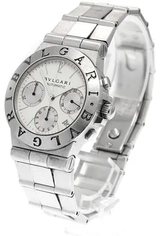 Bulgari Diagono CH 35 S 35mm Stainless steel Champagne 1