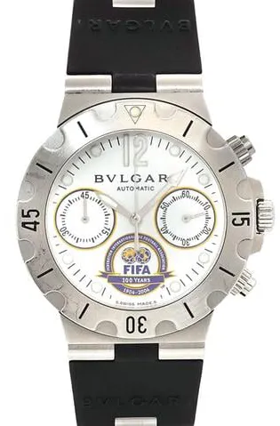 Bulgari Diagono SCB38S 38mm Stainless steel White