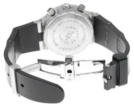 Bulgari Diagono SCB38S 38mm Stainless steel Black 2