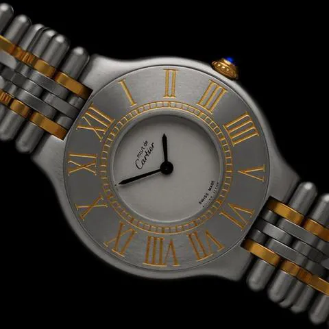 Cartier 21 Must de Cartier 9612 31.7mm Yellow gold and Stainless steel Ivory