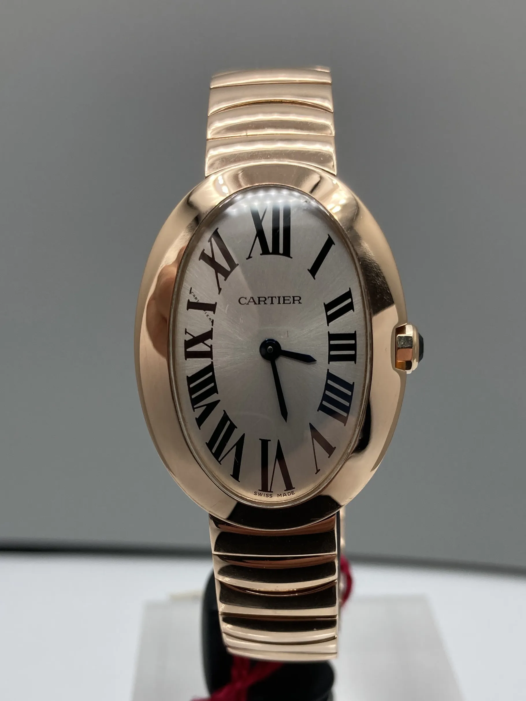 Cartier Baignoire W8000005 24mm Rose gold Silver