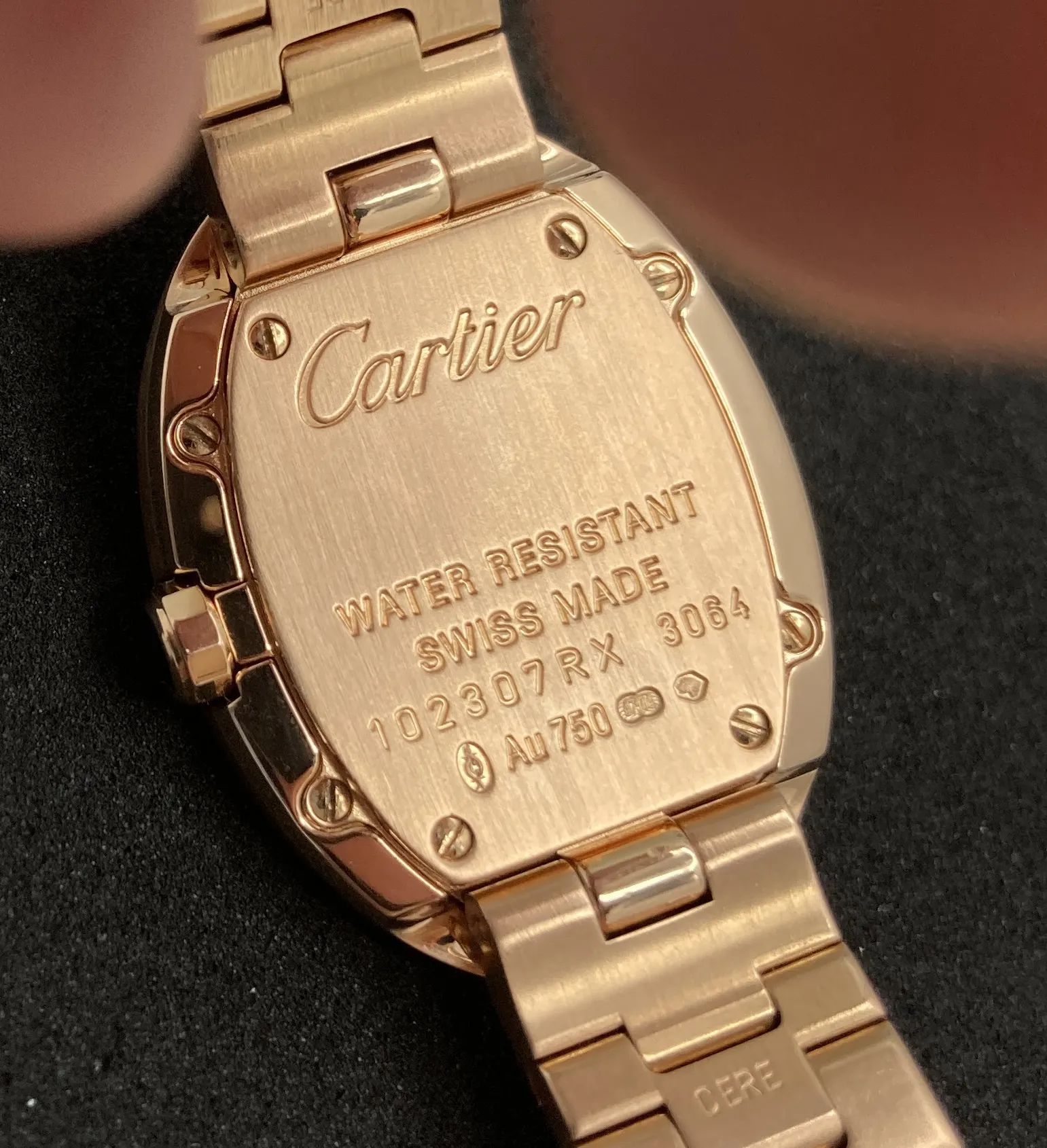 Cartier Baignoire W8000005 24mm Rose gold Silver 4