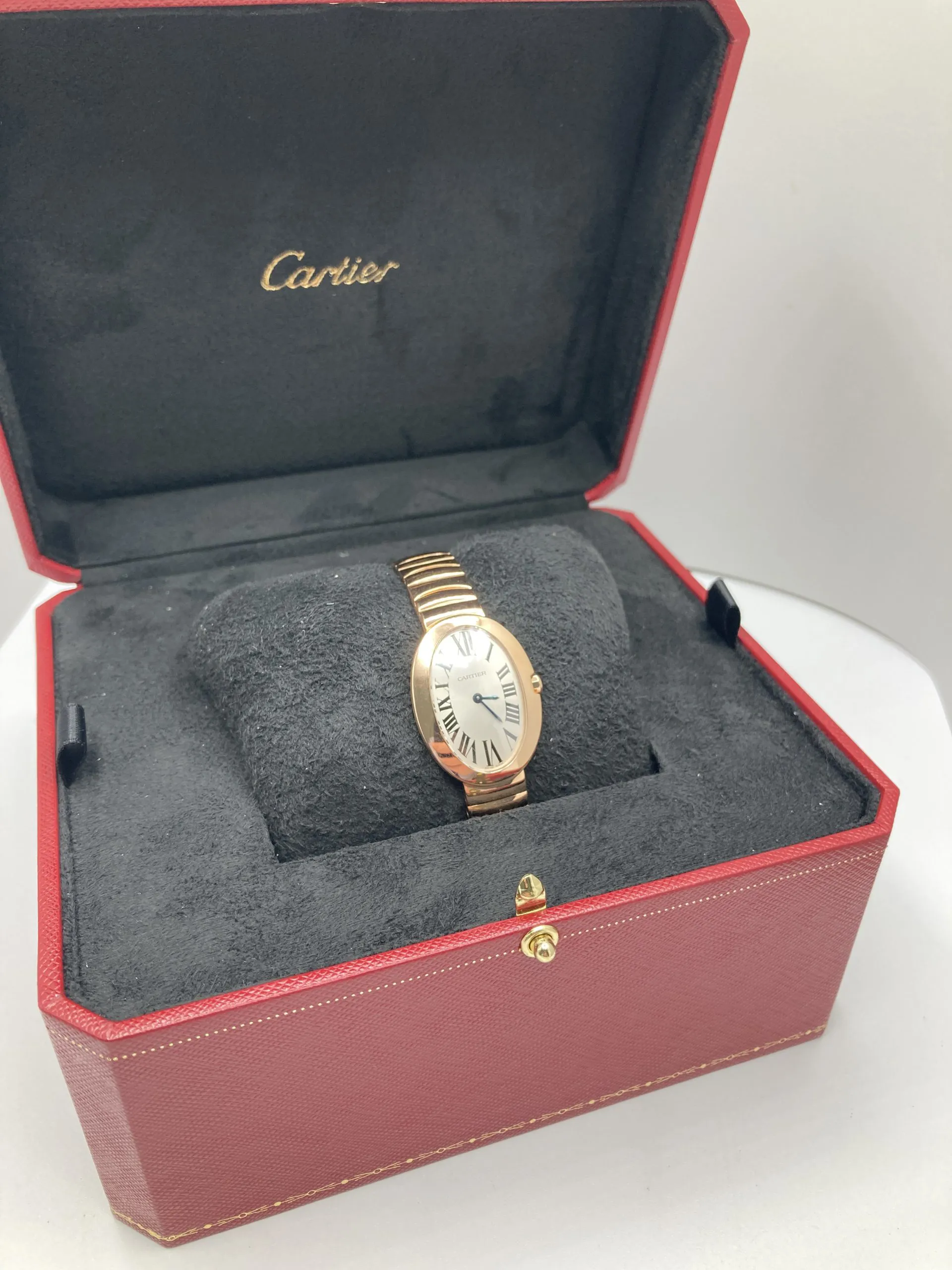 Cartier Baignoire W8000005 24mm Rose gold Silver 9