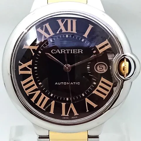 Cartier Ballon Bleu 42mm W69009Z3 42mm Yellow gold and Stainless steel Black