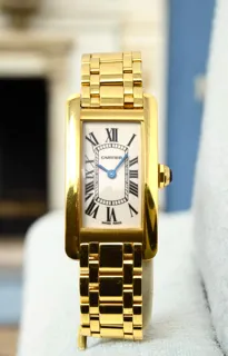 Cartier Tank Américaine W26015K2 18k yellow gold White