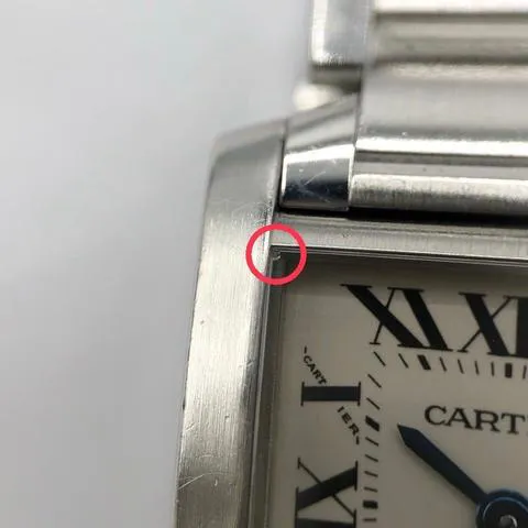 Cartier Tank Française W51008Q3 25mm Stainless White 6