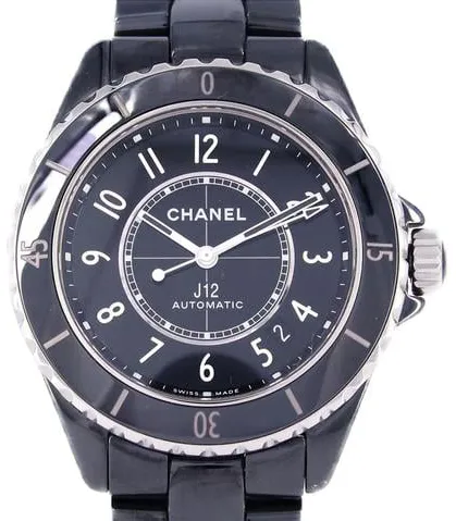 Chanel J12 H5697 38mm Black ceramic Black