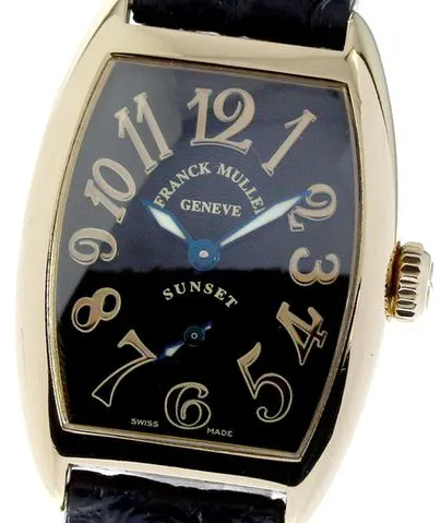 Franck Muller 1750 S6 25mm Yellow gold Black