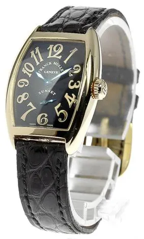 Franck Muller 1750 S6 25mm Yellow gold Black 2