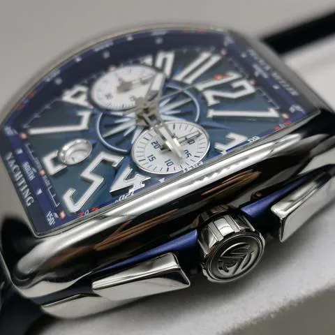 Franck Muller Vanguard V 45 CC DT  AC BL 44mm Stainless steel Blue 9