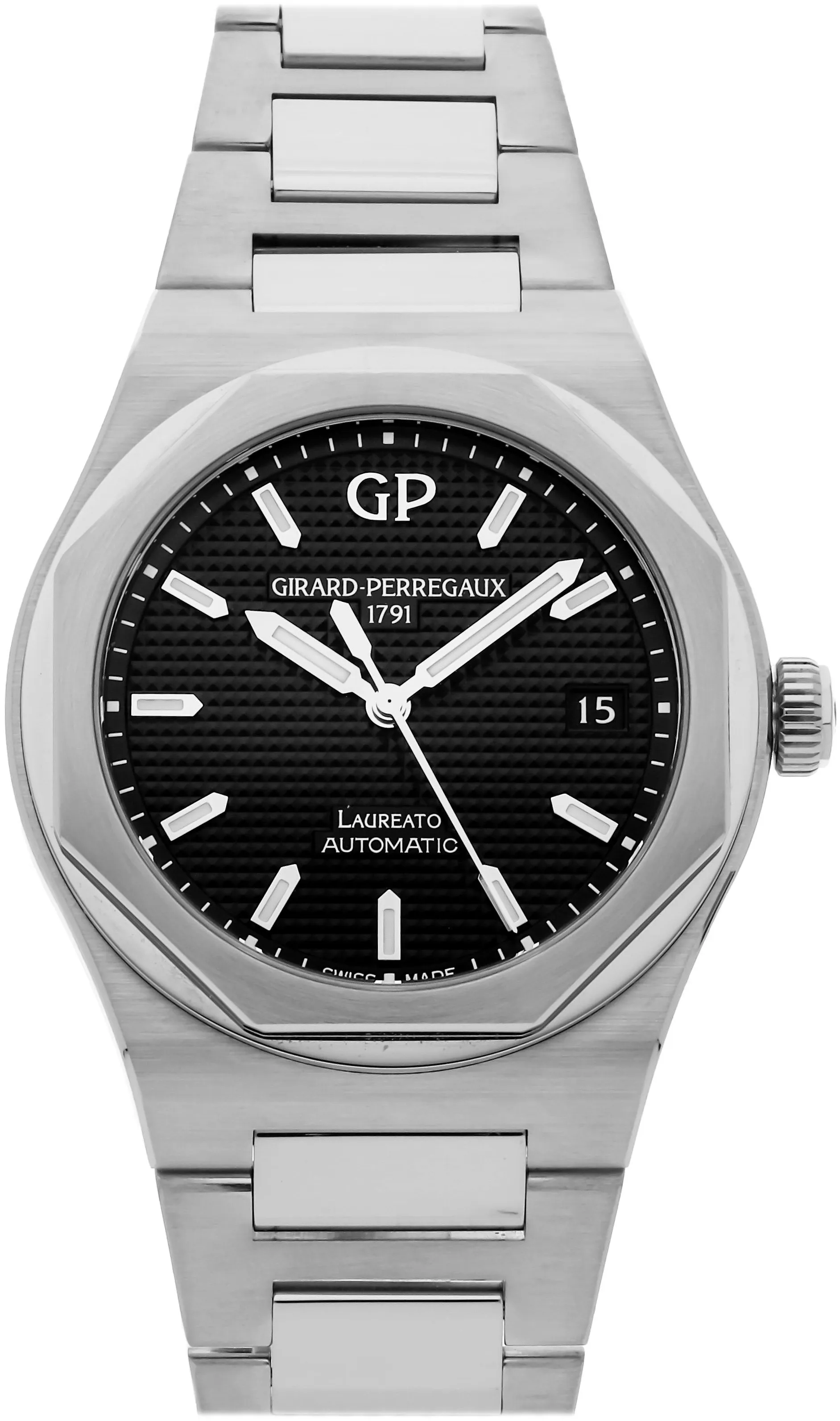 Girard-Perregaux Laureato 81005-11-632-11A 38mm Stainless steel Black