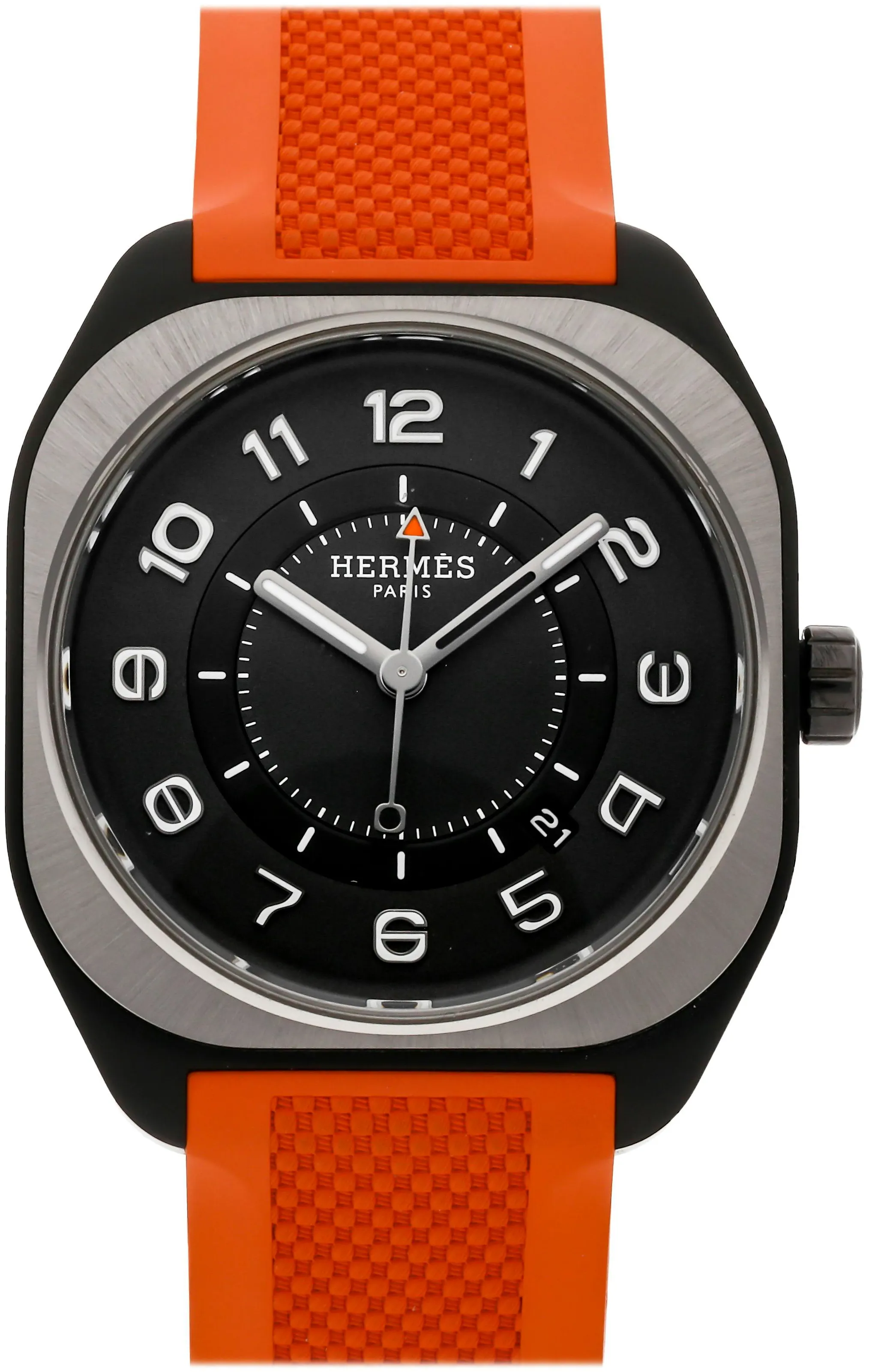 Hermès H08 W049628WW00 42mm Titanium Black and Gray