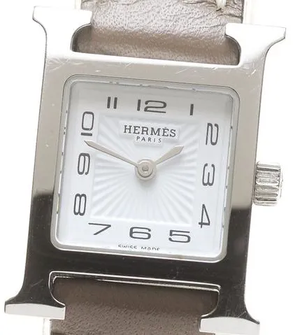 Hermès Heure H HH1.110 17mm Stainless steel White