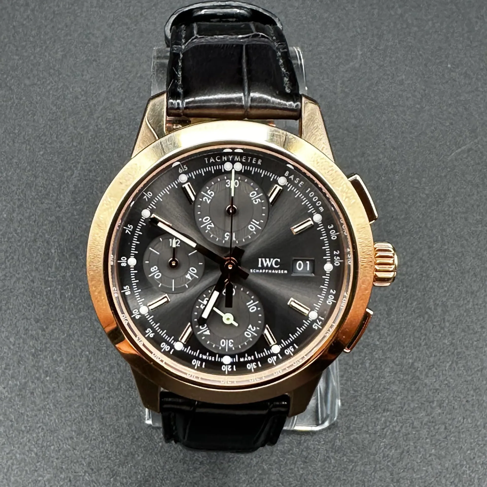 IWC Ingenieur Chronograph IW380803 42mm Rose gold Gray