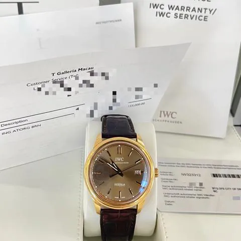 IWC Ingenieur IW323312 42.5mm Rose gold Brown