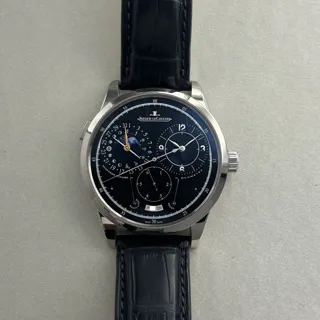 Jaeger-LeCoultre Duomètre à Quantième Lunaire Q6043570 18k white gold Black