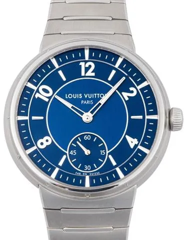 Louis Vuitton Tambour W1ST20 40mm Stainless steel Blue